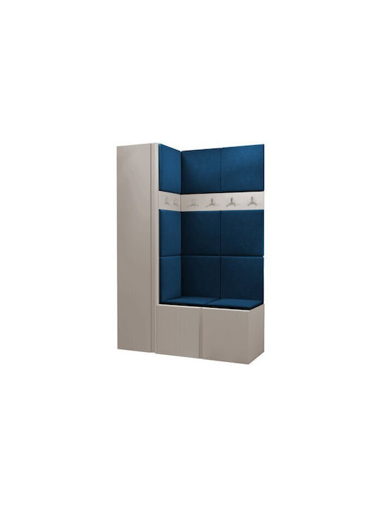 Hartford 471 Έπιπλο Εισόδου με Καθρέπτη Κασμίρι 124x46x186εκ.