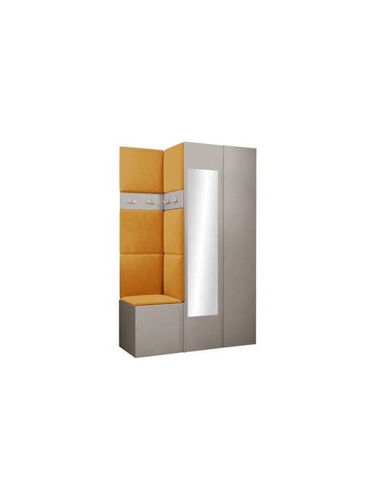 Hartford 350 Eingangsmöbel mit Spiegel Cashmere 116x46x186cm