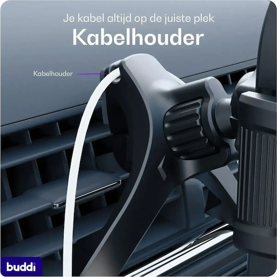 Car Phone Mount Buddi Way 2 Phone Mount Universal Durable Air Vent 5 Year Warranty Black 8719246496578