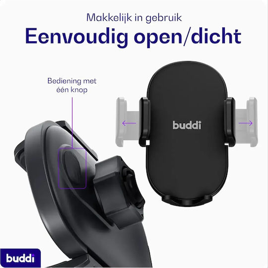 Car Phone Mount Buddi Way 2 Phone Mount Universal Durable Air Vent 5 Year Warranty Black 8719246496578