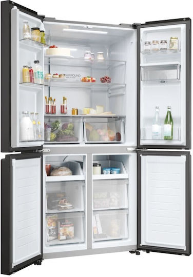 Haier Side-by-Side Kühlschrank 463Es NoFrost H181.8xB83.3xT65cm. Gray Cube 83 Series 3