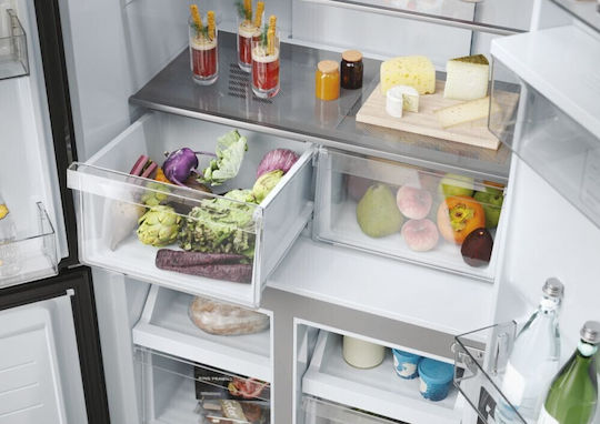 Haier Side-by-Side Kühlschrank 463Es NoFrost H181.8xB83.3xT65cm. Gray Cube 83 Series 3