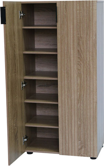 Ξύλινη με 5 Ράφια Μπεζ 60x34x120cm 852956 Ξύλινη με 5 Ράφια Μπεζ 60x34x120cm 852956