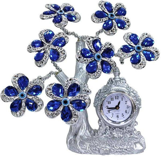 Ceas De Masă Decorativ Cu Indicatori Albastru 90655