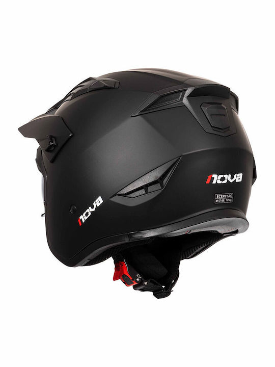 Nova Racing N-230 Black Matt Κράνος Μηχανής Jet ECE 22.06 1250gr