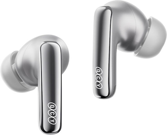 QCY MeloBuds N70i Bluetooth хендсфри Слушалки с Устойчивост на Пот и Кутийка за Зареждане Titanium