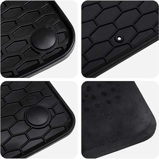 Car Mats 4 Pieces Black Suitable for MB GLE GLS TPE 42029140 Black