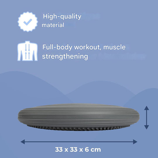 Everest Fitness Pernă De Echilibru Gri Cu Diametru 33cm