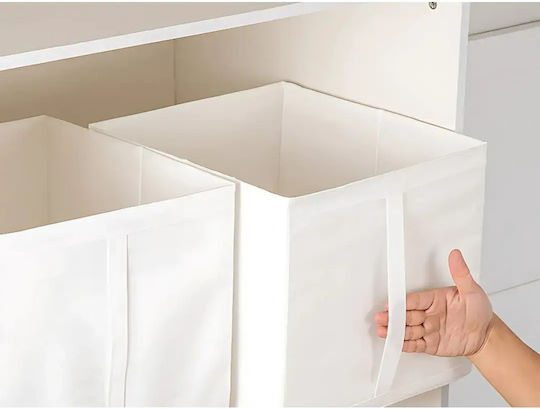 Verk Group Текстил Кутия за Съхранение за Дрехи в Бял Цвят 31x34x33см 1бр