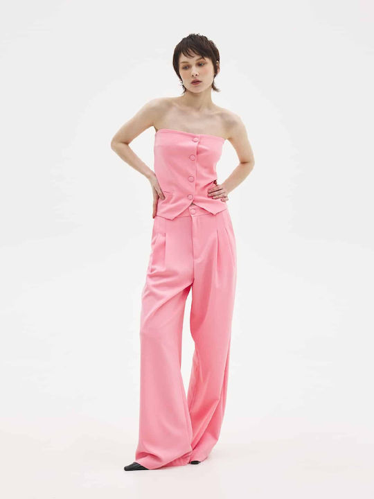 Γυναικεία Μπλούζα Strapless Pink