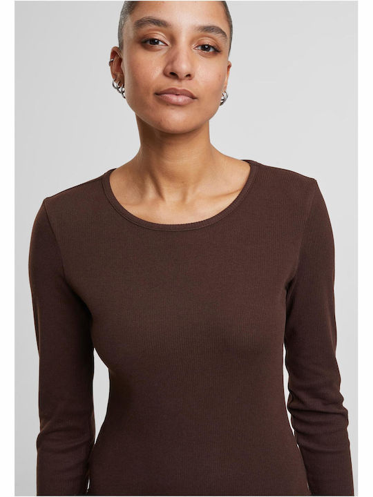 Bluza Damă Bumbac Maro Cald
