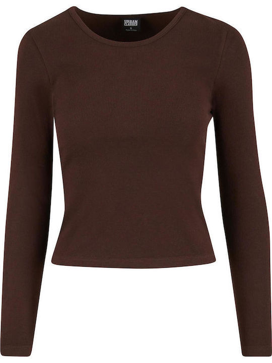 Bluza Damă Bumbac Maro Cald