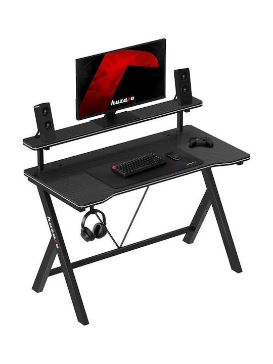 Геймърско Бюро Hero 1.9 Дървено Черно 120x60см