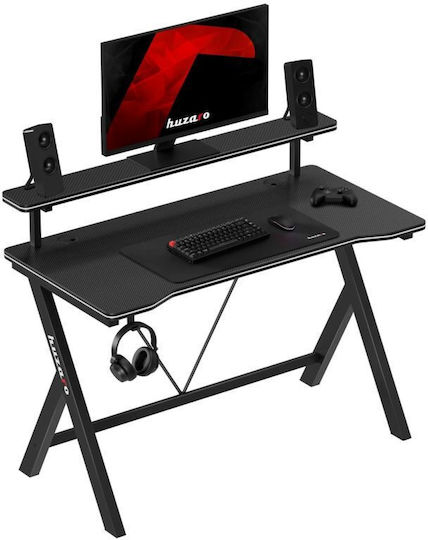 Геймърско Бюро Hero 1.9 Дървено Черно 120x60см