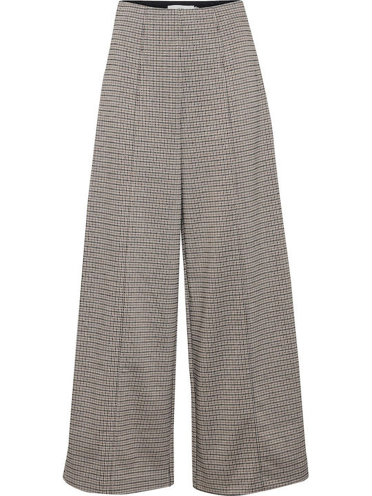 Dama Talie înaltă Tesatura Pantaloni Brown
