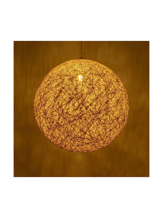 GloboStar Pendant Light Beige Boho with Socket E27 60x60x60cm