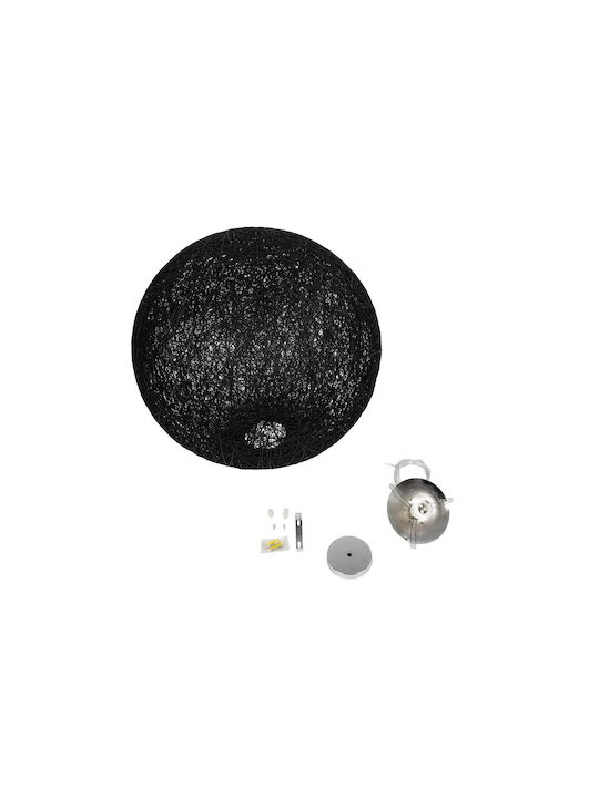 GloboStar Κρεμαστό Φωτιστικό Μαύρο Boho με Ντουί E27 60x60x60εκ.