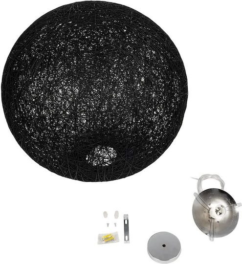 GloboStar Κρεμαστό Φωτιστικό Μαύρο 60x60x60εκ.
