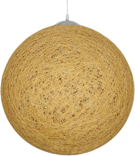 GloboStar Hängelampe Beige Boho mit Fassung E27 60x60x60cm.