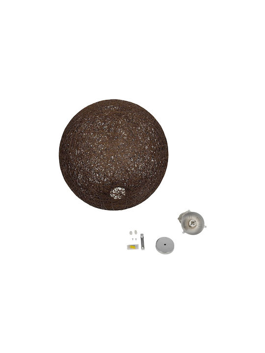 GloboStar Pendant Light Brown Boho with Socket E27 60x60x60cm