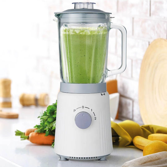 Maestro Μπλέντερ με Πλαστική Κανάτα 1.5 lt 1200W Λευκό MR-571