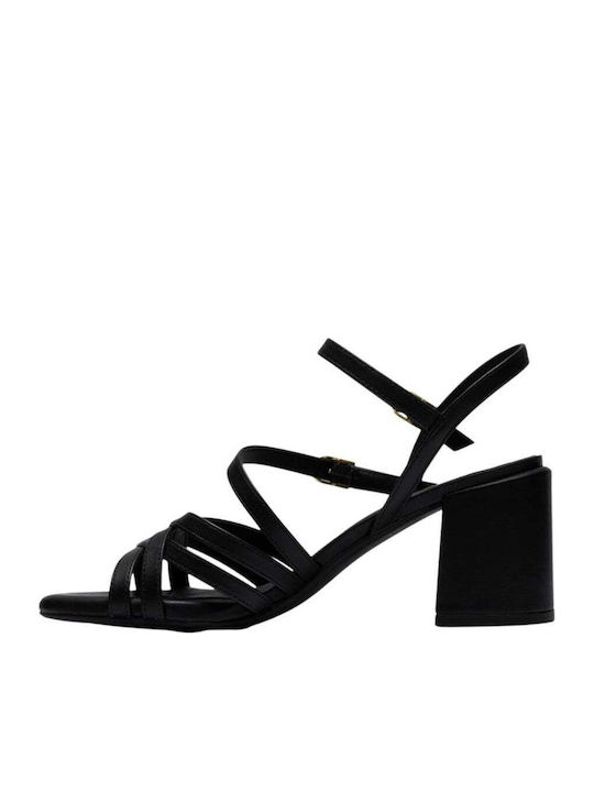 Ezoria Strap Leather Sandals Anatomic Black