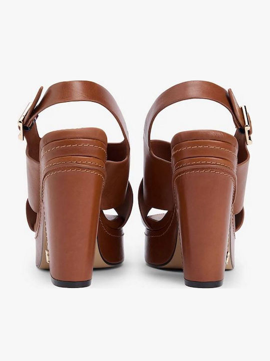 Leder Sandalen Bronze