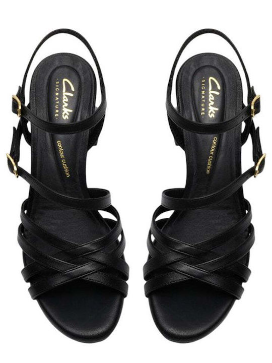 Ezoria Strap Leather Sandals Anatomic Black