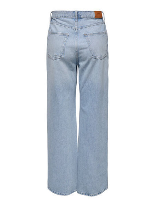 Hoch tailliert Damenjeans in Gerader Linie Blue, Light Blue