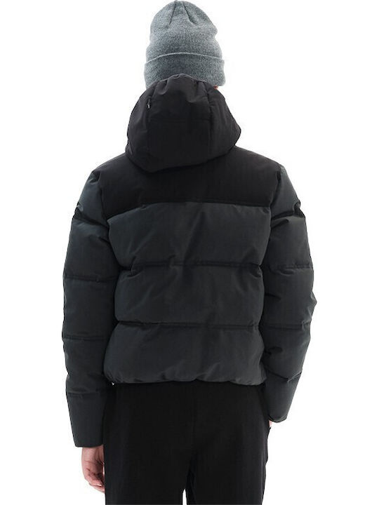 Short Women's Jacket for Winter Dark Grey 222.BW10.80-Ebony-Black