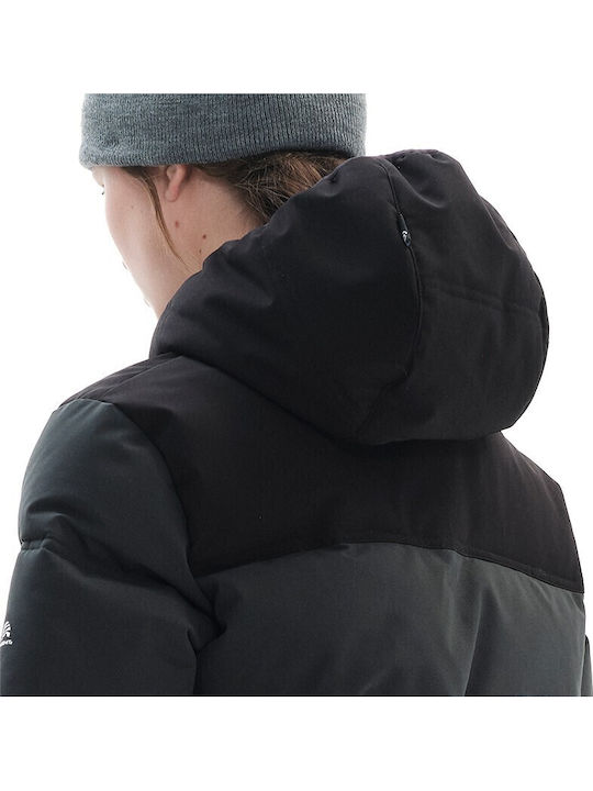 Short Women's Jacket for Winter Dark Grey 222.BW10.80-Ebony-Black