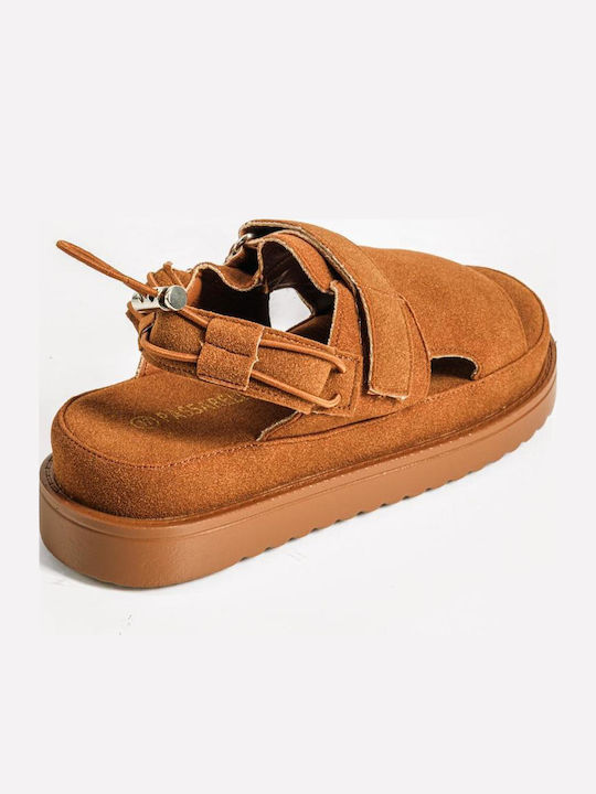 Γυναικεία Σανδάλια Flatforms Ταμπά