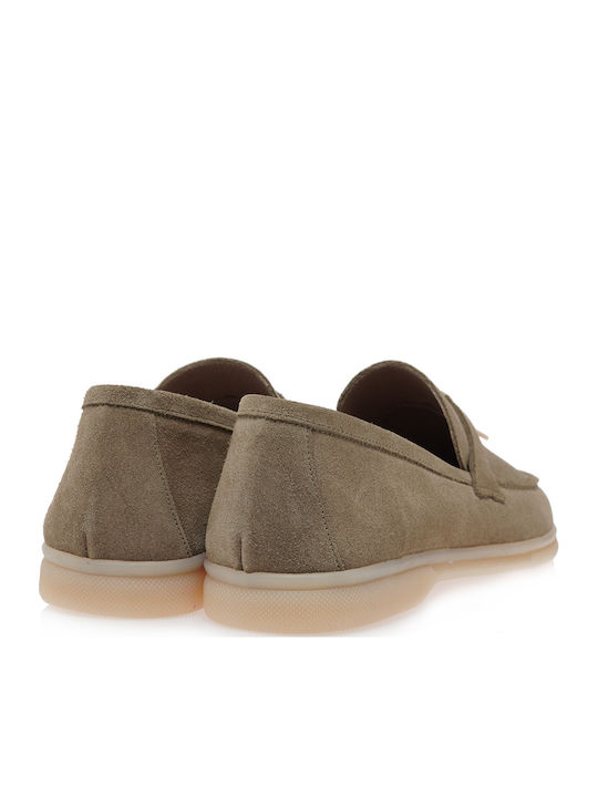 Δερμάτινα Γυναικεία Loafers σε Καφέ Χρώμα