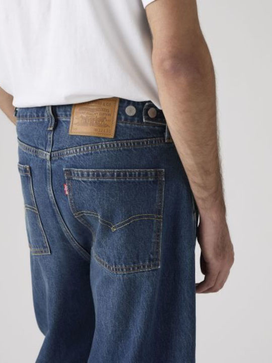 Dark Herren Jeanshose mit Relaxed Baggy Passform Dark Wash