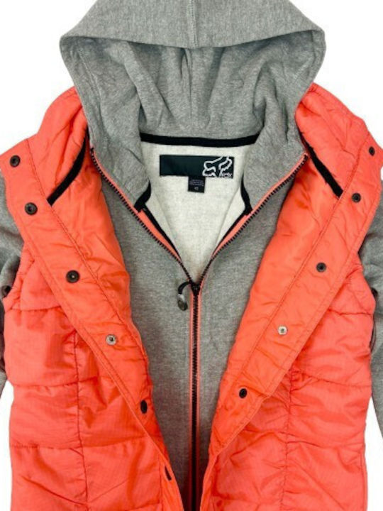 Women's Sweatshirt Hooded Orange