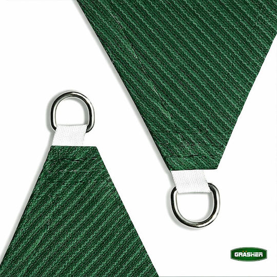 Grasher Rechteckiges Sonnensegel Grün mit Hoop 2x3m 180g/m²