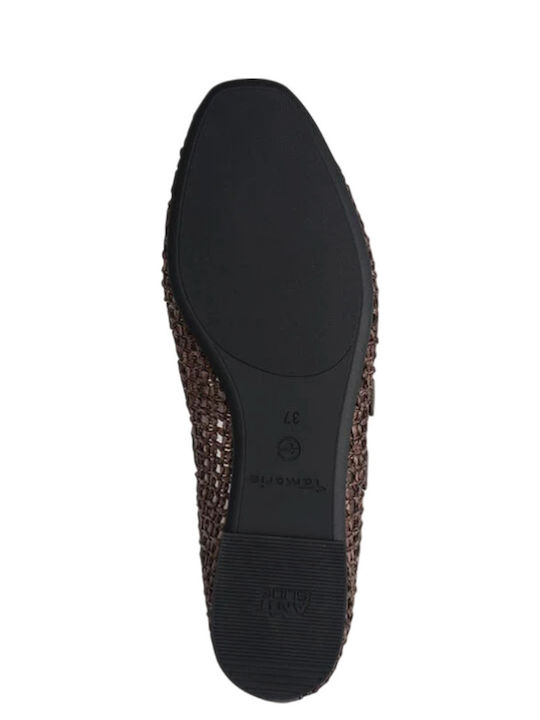 Damen Ballerinas in Braun Farbe