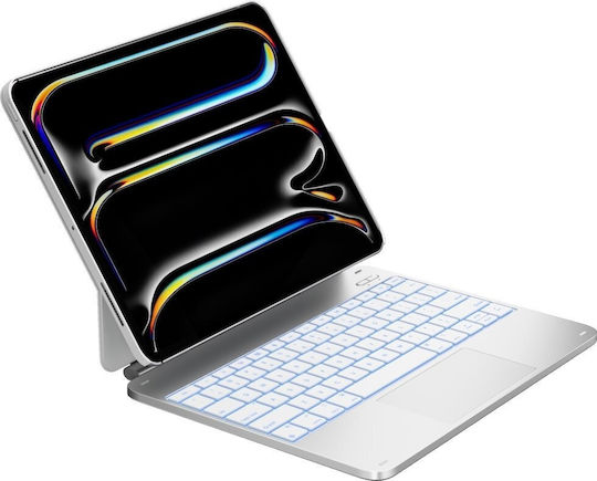 Typecase Edge Klappdeckel Robust mit Tastatur Weie (iPad Air 13 2024/2025)