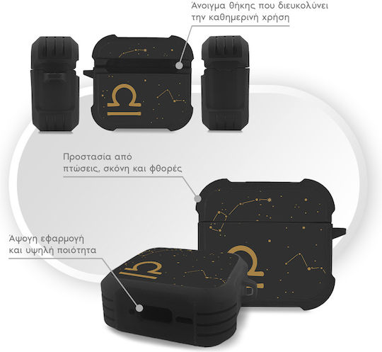 Silikon Hülle Sonique Zodiac Serie Airpods 4 Waage
