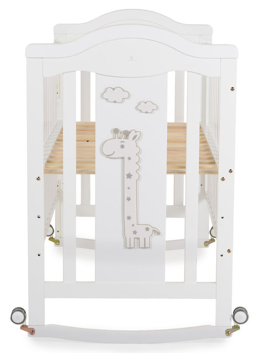 Cangaroo Babybett Weiß für Matratze 60x120cm