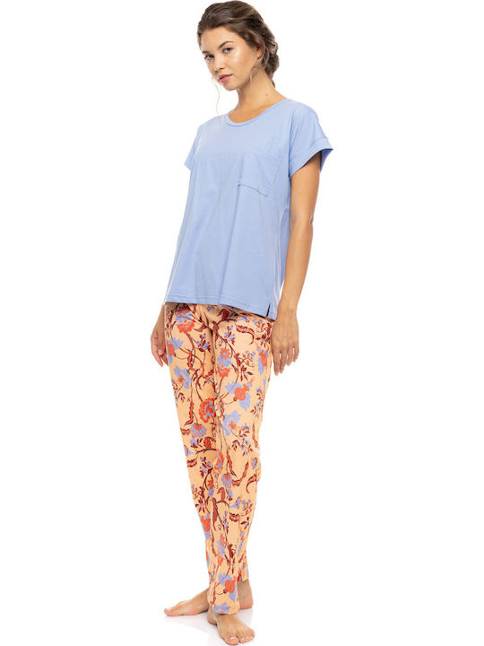 Pink Label Sommerliches Damen-Schlafanzug-Set