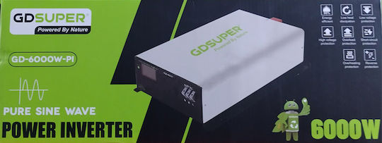 Gdsuper Gdsuper Reine Sinuswelle Wechselrichter Nennleistung 6000W mit Nenn-Eingangsspannung 12V Einphasig