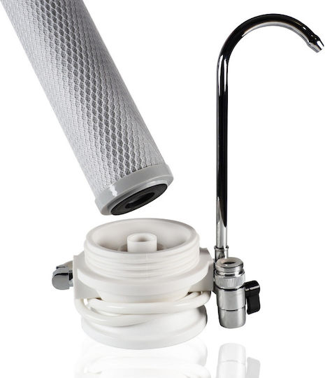 Eiger Countertop Water Filter System Countertop with 10" Replacement Filter Eiger Carbon Block Soft Antimicrobial 0.5 μm