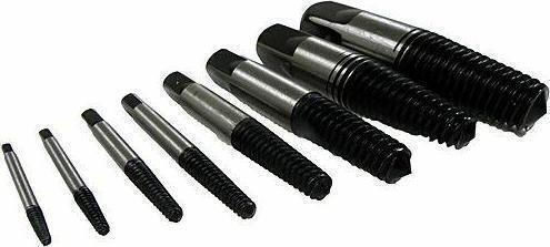 Silver Star Puller Set for Screws 8pcs