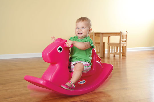 Little Tikes Fabric Rocking Toy Horse Pink