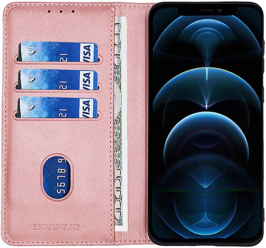 Vintage Magnet Wallet Mobile Phone Case Sonique OnePlus 13r 5g Rose Gold