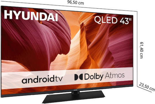 Hyundai Smart TV 43 Inch 4K Ultra HD QLED QLX43850GSMART HDR 2025