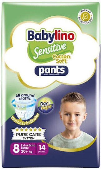 Babylino Diaper Pants Cotton Soft Pants No. 8 for 20+kg 14pcs