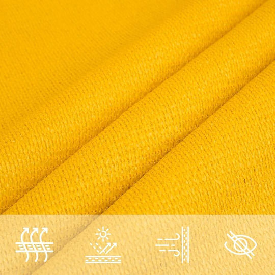 vidaXL Sonnensegel Gelb 3x5m 160gr/m²