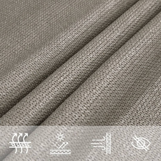 vidaXL Триъгълен Shade Sail Сив 6x6м 160гр/м²